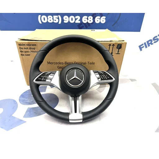 Mercedes STUUR A0004604519 W206 W254 W247 W177 W247 C178 C174 W447 W463 H247 X247 W167 W907 ORIGINEEL MERCEDES A B C CLA CLE CLS E G GLA GLC GLS S V KLASSE VITO SPRINTER ZWART ELEGANCE PACKAGE