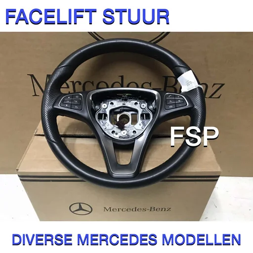 W447 VITO W906 SPRINTER STUUR Origineel Mercedes STUURWIEL ZWART LEER