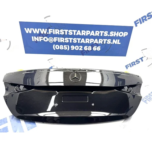 W206 C KLASSE ACHTERKLEP A2067500400 KOFFERKLEP C43 C63 C63s AMG KOFFERBAK origineel Mercedes CKlasse 2021-2026 ZWART/WIT/GRIJS/BLAUW KOFFERKLEP COMPLEET A 206 750 04 00