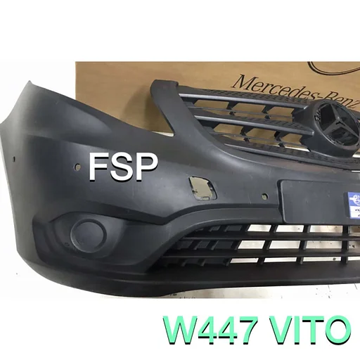 W447 VITO BESTELBUS VOORBUMPER + GRIL ONGESPOTEN ORIGINEEL