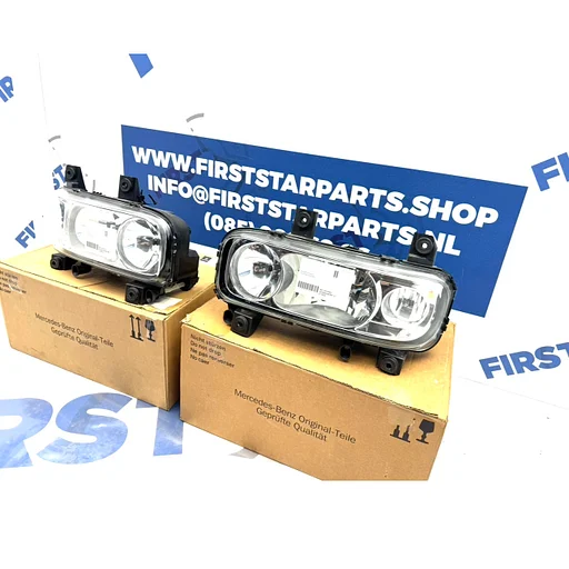 W973 MERCEDES ATEGO 973 KOPLAMPEN SET A9738202661 A9738202761 2015 origineel Mercedes HEADLIGHTS SCHEINWERFER ATEGO Klasse halogeen koplamp links rechts A 973 820 26 61 / A 973 820 27 61