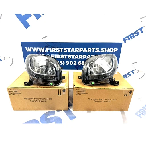 SMART KOPLAMPEN SET LINKS + RECHTS A4538200739 A4538200839 Smart ForTwo 2014-  HEADLIGHT SCHEINWERFER SET A 453 820 07 39 / A 453 820 08 39 ORIGINAL EQ