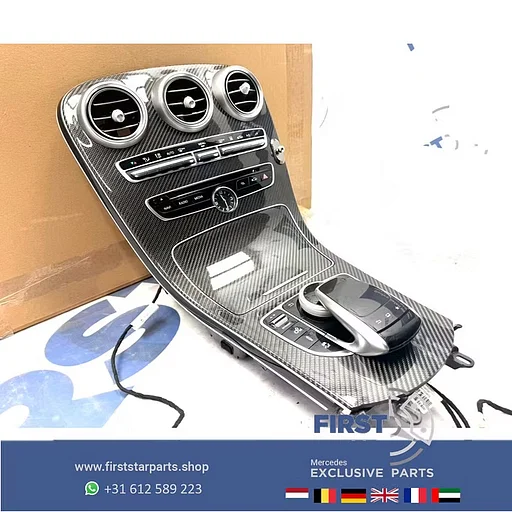 W205 W253 C63 GLC63 AMG CARBON MIDDENCONSOLE C63s GLC63s origineel MB A2056803801 63 Mercedes C Klasse A205 C205 W205 S205 X253 C253 2014-2018 A 205 680 38 01