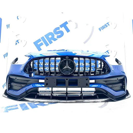 W206 C43 AMG BUMPER C KLASSE A2068859201 C43 AERO VOORBUMPER + PANAMERICANA GT GRIL COMPLEET 2021-2026 AERODYNAMICA STOSSTANGE Mercedes C Klasse origineel + PANAMERICANA GRILLE A 206 885 92 01 ZWART WIT GRIJS ZILVER ETC E PERFORMANCE