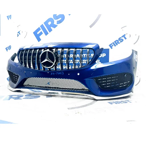 W205 BUMPER AMG COMPLEET C43 VOORBUMPER A2058850925 + GT GRIL EN SIERLIJSTEN 2014-2018 Mercedes C Klasse C43 ZWART WIT GRIJS ZILVER BLAUW ROOD ETC Origineel Mercedes A205 C205 S205 W205 43 AMG LINE 205 PDC DIVERSE KLEUREN COMPLEET