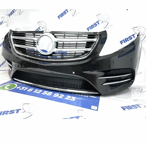 W447 VITO / V KLASSE AMG VOORBUMPER COMPLEET ZWART ORIGINEEL 2014-2021 + GRIL