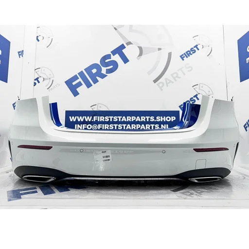 W177 AMG BUMPER A1778804506 Mercedes A Klasse ACHTERBUMPER COMPLEET ZWART WIT GRIJS BLAUW ROOD ORIGINEEL 2019-2025 + DIFFUSER EN UITLAAT SIERSTUKKEN ORIGINEEL A 177 880 45 06