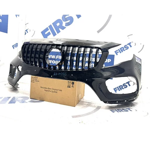 W156 BUMPER + GT GRIL FACELIFT GLA AMG VOORBUMPER ZWART WIT ROOD GRIJS ZILVER BLAUW 2013-2019 ORIGINEEL A1568800401 + GT PANAMERICANA GRIL
