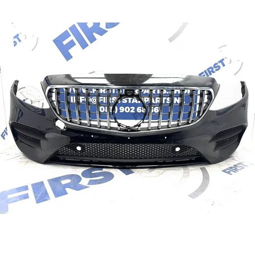 W213 BUMPER AMG LINE E43 VOORBUMPER COMPLEET + GT GRIL S213 C238 A238 Mercedes E Klasse ZWART/WIT/GRIJS/ROOD/BLAUW 2016-2021 BUMPER ORIGINEEL