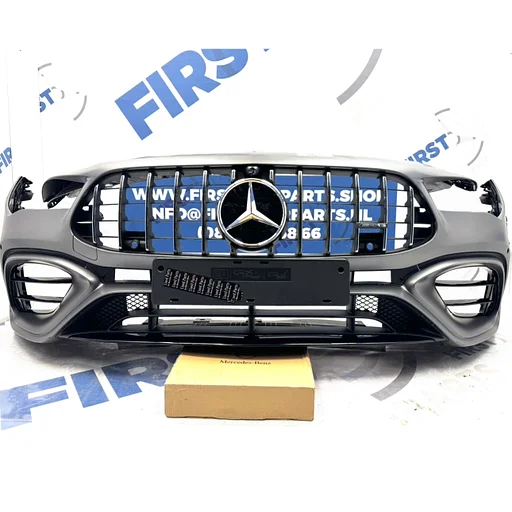 W118 BUMPER CLA45 CLA45S AMG VOORBUMPER A1188800601 ZWART WIT GRIJS + GT GRIL ORIGINEEL Mercedes CLA Klasse 2018-2023 45 PERFORMANCE AMG A1188807202 MOPF