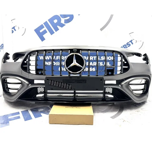 W118 BUMPER CLA45 CLA45S AMG VOORBUMPER A1188800601 ZWART WIT GRIJS + GT GRIL ORIGINEEL Mercedes CLA Klasse 2018-2023 45 PERFORMANCE AMG A1188807202 MOPF