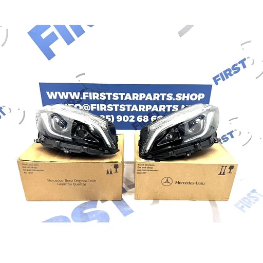 W176 A Klasse FACELIFT LED High Performance koplamp links rechts ORIGINEEL Mercedes A Klasse 2018 A1769068900 + A1769069000