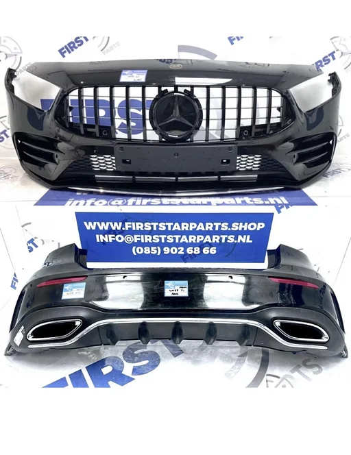 W177 A KLASSE 2022 AMG PAKKET BUMPER SET Origineel Mercedes ZWART WIT GRIJS VOORBUMPER + ACHTERBUMPER A35 AMG LINE GT