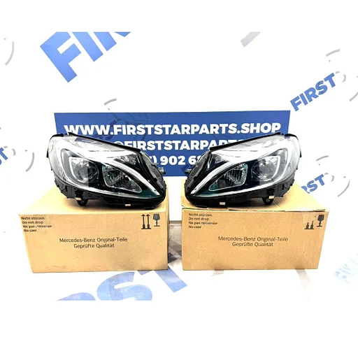 W205 LED HIGH PERFORMANCE Koplamp SET Mercedes C Klasse ORIGINEEL 2014-2019