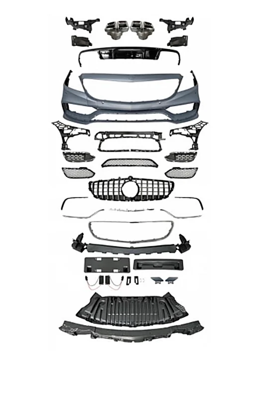 W218 CLS KLASSE AMG LOOK BODYKIT FACELIFT VOORBUMPER + ACHTERBUMPER CLS CLASS BUMPER PACK 2011-2017 (NIET ORIGINEEL MB) FRONTBUMPER + REARBUMPER W218 MOPF