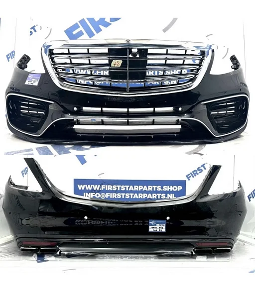 W222 S63 AMG PAKKET FACELIFT VOORBUMPER + ACHTERBUMPER SET COMPLEET Mercedes S Klasse 63 ORIGINEEL MOPF