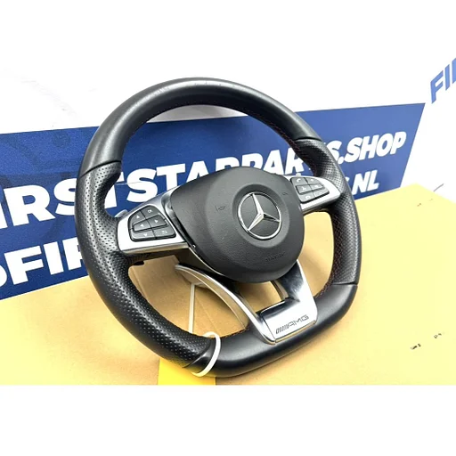 AMG STUUR 2018 C GLC KLASSE W205 W253 C253 origineel Mercedes + AIRBAG zwarte stik