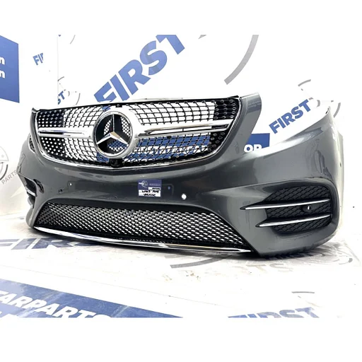 W447 VOORBUMPER V KLASSE AMG A4478851000 BUMPER COMPLEET ZWART WIT GRIJS ROOD 2014-2023 A 447 885 10 00 + DIAMOND GRIL