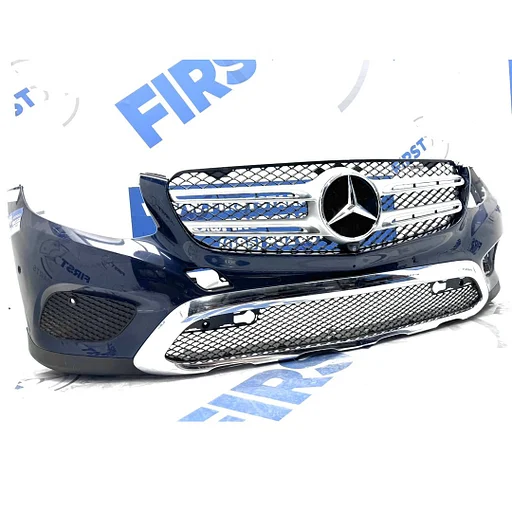 BUMPER W253 GLC + GRIL ZWART WIT GRIJS GLC PRE-FACELIFT VOORBUMPER origineel Mercedes X253 C253 VOORBUMPER 2016-2019 PDC chroom (geen AMG) SEMI COMPLEET MET GRIL
