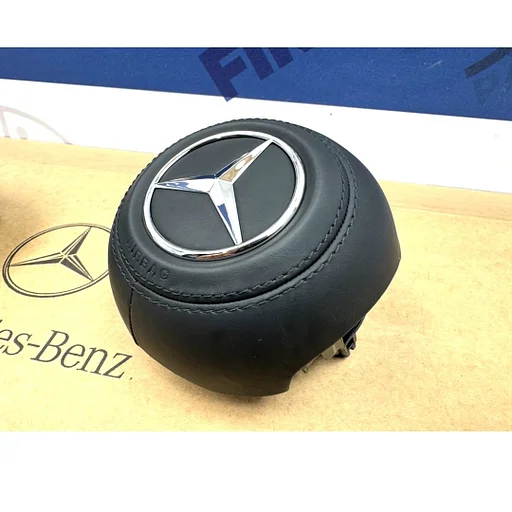 AMG STUURAIRBAG LEER 2026 A45 CLA45 GLA45 C63 E63 G63 GLC43 GLC63 GLE43 GLE63 W177 W118 H247 W206 W213 W238 W257 W167 W463 W223 ORIGINEEL Mercedes STUUR AIRBAG MET ENKELE ONTSTEKING A0008602301