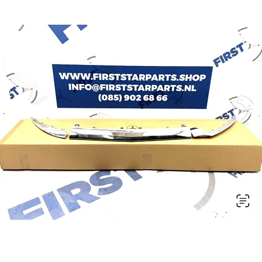W205 BUMPER LIP AMG CHROME VOORBUMPER SPOILER CHROOM BUMPERLIP Mercedes C Klasse 2014-2019 SIERLIJST ORIGINEEL CHROME SIERLIJSTEN