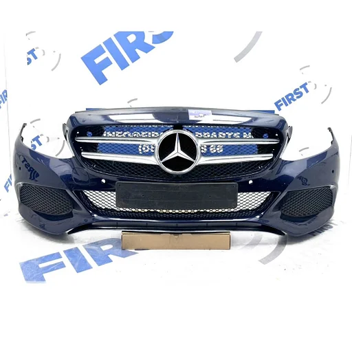 W205 VOORBUMPER COMPLEET + GRIL Mercedes C Klasse 2014-2018 ZWART WIT GRIJS ORIGINEEL PDC
