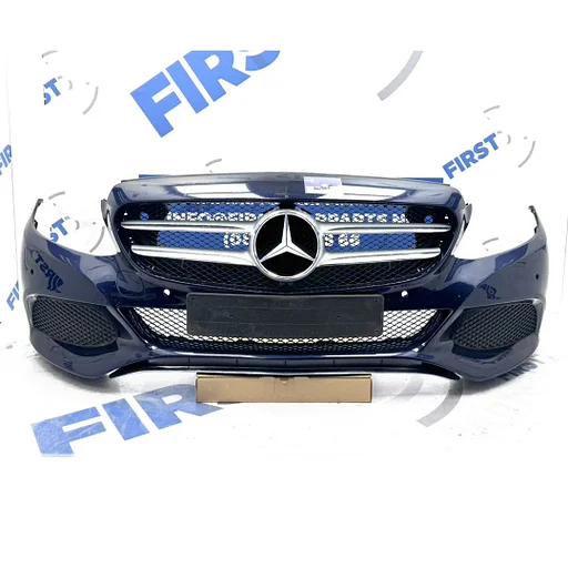 BUMPER W205 S205 C205 A205 COMPLEET VOORBUMPER + GRIL Mercedes C Klasse 2014-2018 ZWART WIT GRIJS ORIGINEEL PDC