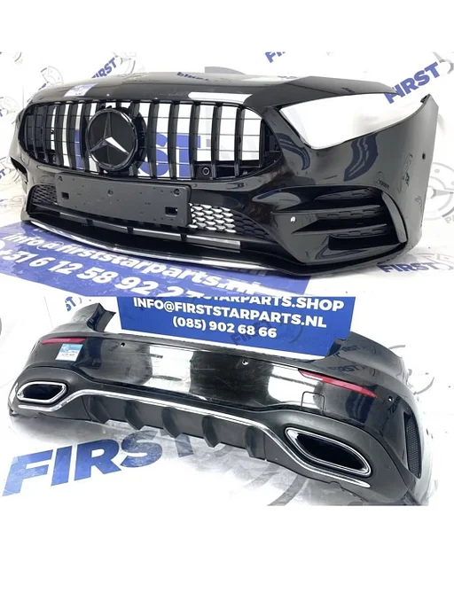 BUMPERS W177 A KLASSE AMG PAKKET BUMPER SET Origineel Mercedes ZWART WIT GRIJS VOORBUMPER + ACHTERBUMPER A35 AMG LINE GT