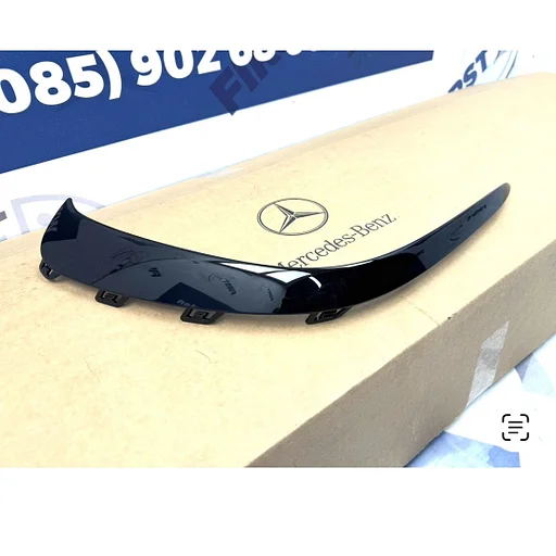 W177 SIERLIJST A KLASSE FACELIFT AMG BUMPER A1778850506 SPLITTER VOORBUMPER LINKS LIJST ROOSTER origineel Mercedes 2023-2027 V177