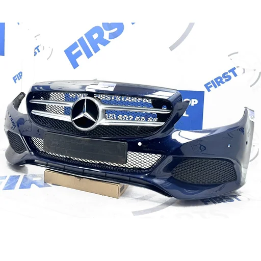 BUMPER W205 S205 C205 A205 COMPLEET VOORBUMPER + GRIL Mercedes C Klasse 2014-2018 ZWART WIT GRIJS ORIGINEEL PDC