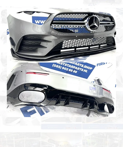 BUMPERS W177 A KLASSE A35 AMG PAKKET AERO BUMPER SET Origineel Mercedes ZWART WIT GRIJS VOORBUMPER + ACHTERBUMPER A35 AMG ORIGINEEL