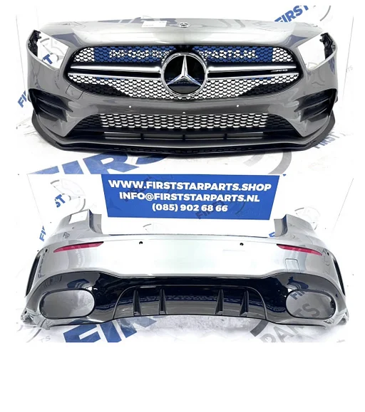 BUMPERS W177 A KLASSE A35 AMG PAKKET AERO BUMPER SET Origineel Mercedes ZWART WIT GRIJS VOORBUMPER + ACHTERBUMPER A35 AMG ORIGINEEL