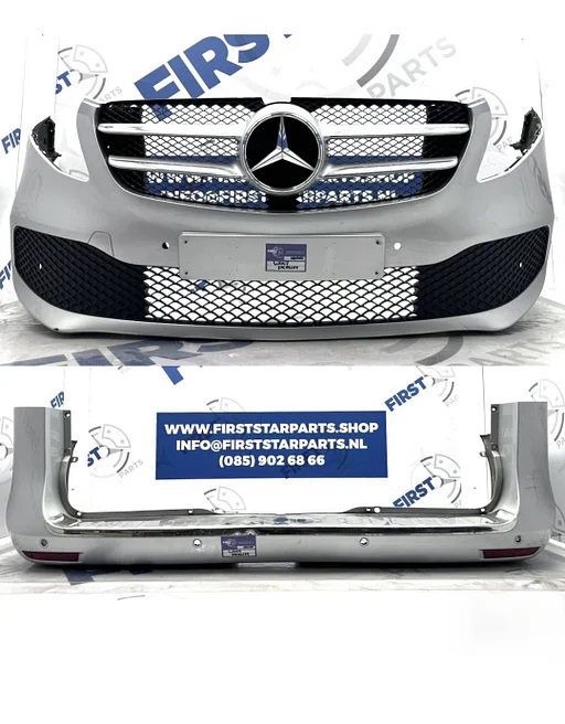 W447 V KLASSE FACELIFT VOORBUMPER + ACHTERBUMPER SET ZWART WIT GRIJS ZILVER origineel Mercedes 2014-2024 A4478800802 + A4478800071