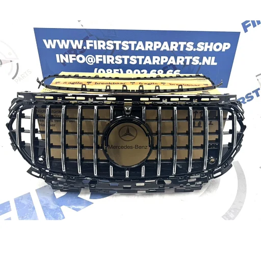 W214 GT GRIL Mercedes E KLASSE PANAMERICANA GRIL ZWART of CHROOM S214 voor Mercedes E Klasse AMG LINE bumper Grille 2022-2027 E43 E53 look chrome/black AMG E CLASS