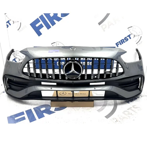 W206 AMG BUMPER C KLASSE A2068858401 C43 VOORBUMPER + PANAMERICANA GT GRIL COMPLEET 2021-2025 ZWART WIT GRIJS Mercedes C Klasse origineel + PANAMERICANA GRILLE A 206 885 84 01