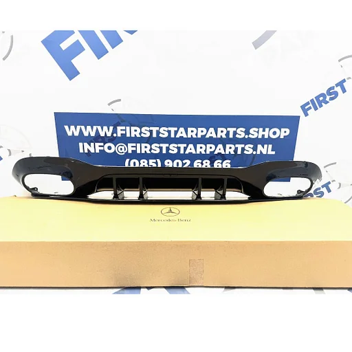 A1778853801 W177 A45 A45s AMG AERO DIFFUSER Mercedes A Klasse 2018-2024 ACHTER SPOILER HOOGGLANS ZWART origineel Mercedes Benz 35 45 AMG A 177 885 38 01
