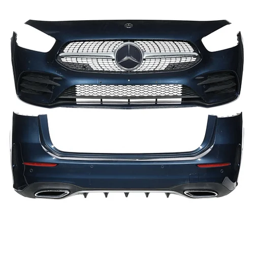 W247 BUMPER SET Mercedes B KLASSE AMG PAKKET VOORBUMPER + ACHTERBUMPER ZWART WIT ZILVER GRIJS BLAUW ROOD 2019-2022 W247 B BUMPERS