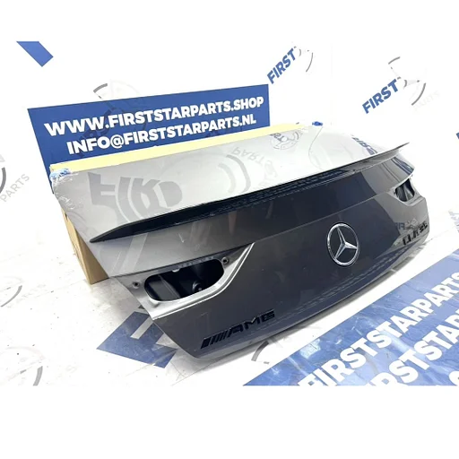 W118 CLA ACHTERKLEP CLA35 AMG ZWART WIT GRIJS KOFFERKLEP ORIGINEEL Mercedes A1187500600 2018-2026 C118