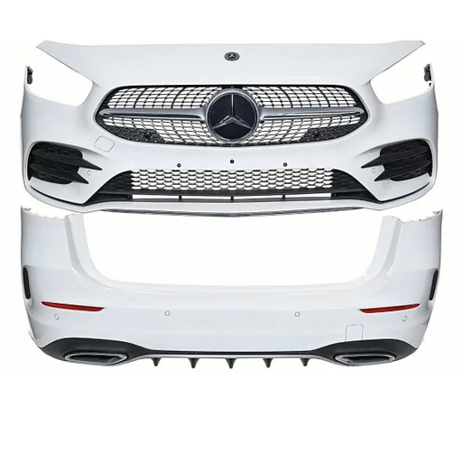 W247 BUMPER SET Mercedes B KLASSE AMG PAKKET VOORBUMPER + ACHTERBUMPER ZWART WIT ZILVER GRIJS BLAUW ROOD 2019-2022 W247 B BUMPERS