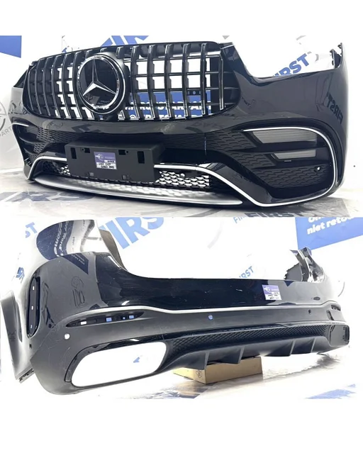 W167 GLE63 AMG PAKKET BUMPER SET V167 C167 GLE 63 AMG VOORBUMPER + ACHTERBUMPER GRIJS ZWART WIT origineel Mercedes 2020-2026 + GT GRIL en DIFFUSER PDC