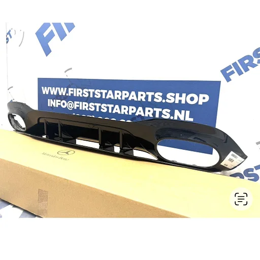 A1778853801 W177 A45 A45s AMG AERO DIFFUSER Mercedes A Klasse 2018-2024 ACHTER SPOILER HOOGGLANS ZWART origineel Mercedes Benz 35 45 AMG A 177 885 38 01
