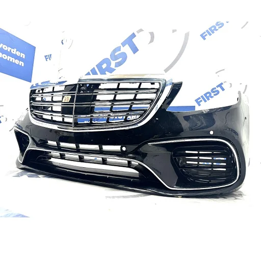 BUMPER W222 S63 AMG VOORBUMPER COMPLEET ZWART WIT GRIJS Mercedes S KLASSE 2014-2021 63 AMG STOSSTANGE