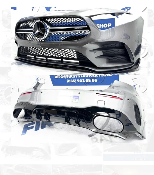 BUMPERS W177 A KLASSE A35 AMG PAKKET AERO BUMPER SET Origineel Mercedes ZWART WIT GRIJS VOORBUMPER + ACHTERBUMPER A35 AMG ORIGINEEL