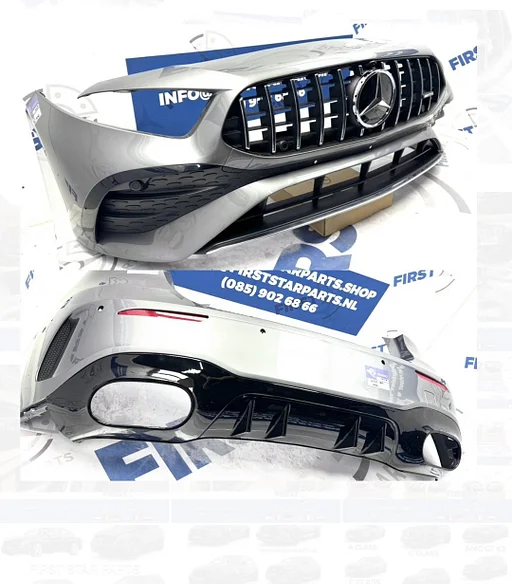 BUMPER W177 A35 AMG Pakket compleet mercedes A Klasse FACELIFT 2023-2026 Voorbumper + Achterbumper ZWART WIT GRIJS