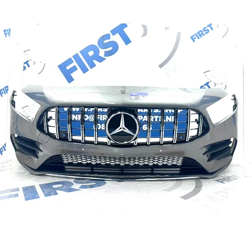 W177 A35 AMG Voorbumper Mercedes A Klasse 2018-2023 Compleet met gt gril ORIGINEEL ZWART WIT GRIJS