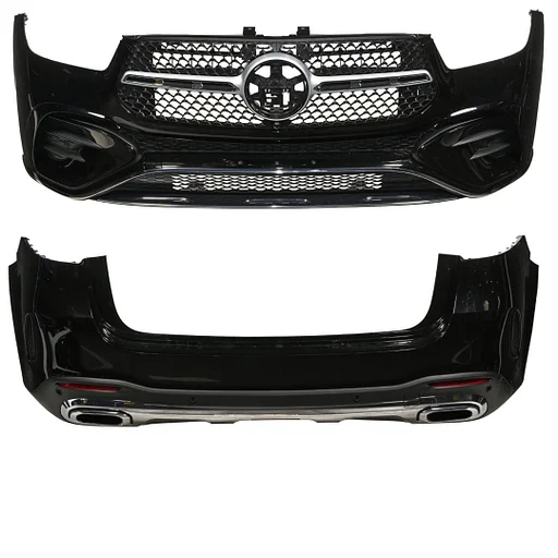 W167 AMG PAKKET BUMPER SET V167 GLE SUV AMG LINE AMG VOORBUMPER + ACHTERBUMPER GRIJS ZWART WIT origineel Mercedes 2020-2024 + DIAMOND STARS GRIL en DIFFUSER PDC