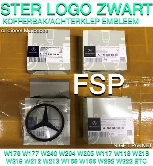 AMG kofferklep STER achterklep LOGO AMG GT 63 W190 C190 X290 / W176 W117 W118 W156 W156 W205 W213 W253 W177 W118 W204 W212 W460 W463 W221 W222 W218 W166 W292
