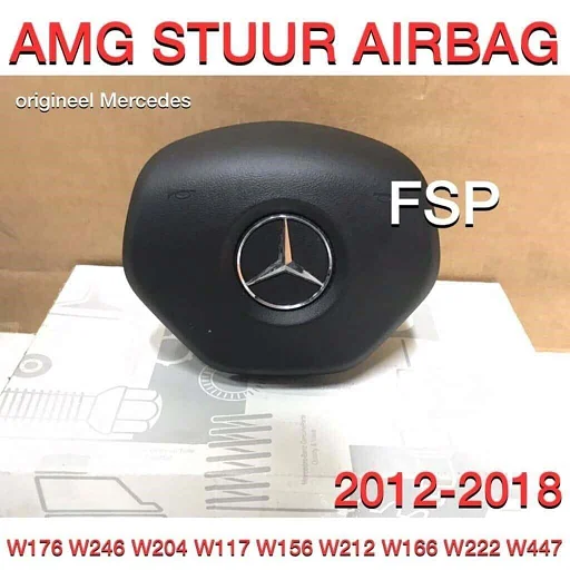 AMG STUUR AIRBAG A B C CLA E GLA GLC GLE KLASSE W176 W117 W156 W205 W213 W238 W253 W166 W292 W463 W447 W906 STUUR AIRBAG ORIGINEEL MB
