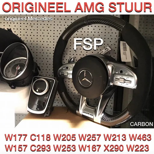AMG CARBON EDITION STUURWIEL origineel Mercedes 45 63 A C CLA E G GT GTR GLC GLE S KLASSE PERFORMANCE RACE STUUR + AIRBAG