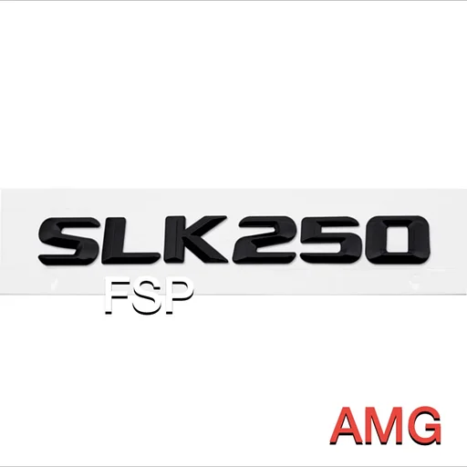 SLK LOGO KOFFERBAK EMBLEEM ACHTERKLEP BADGE Mercedes SLK250 SLK230 SLK200 SLK280 SLK300 SLK350 Klasse CHROOM OF ZWART
